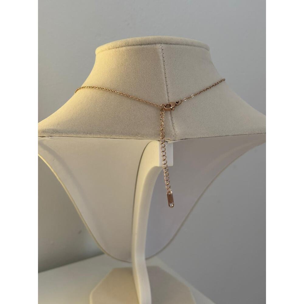 Gold Mouse Pendant Necklace Stainless Steel Cute Minimal Dainty Gift - Picture 2 of 6